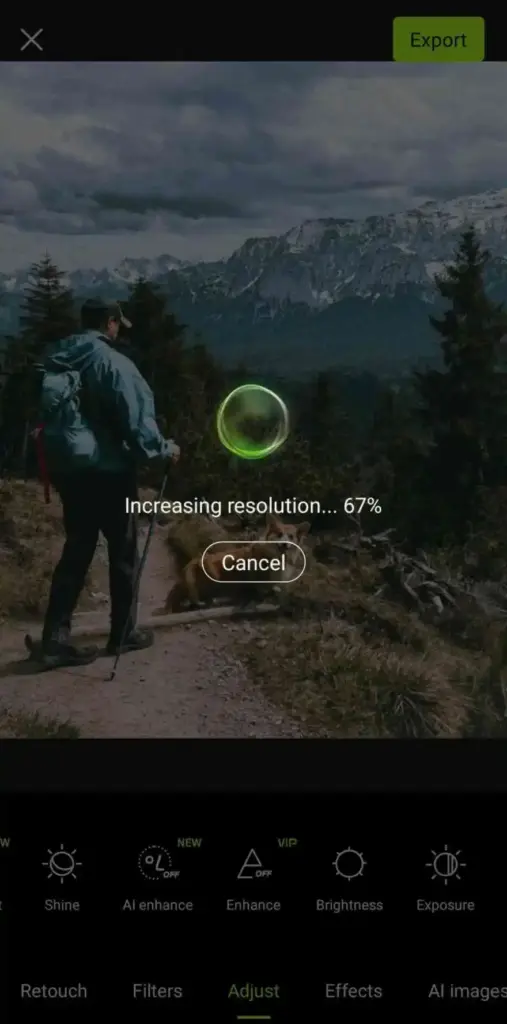 Remove Unwanted Objects from Images Using Hypic App Step 3
